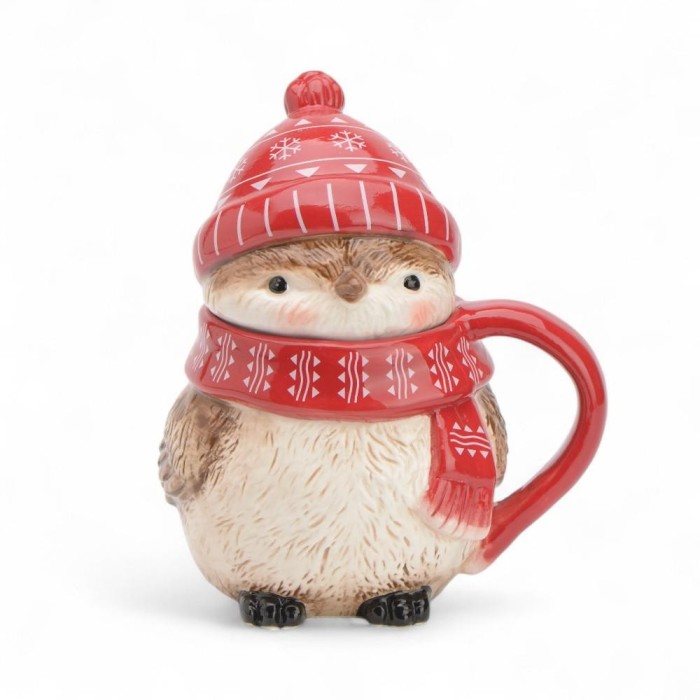 BARATTOLO MANICO PASSEROTTO CERAMICA CM.14X18